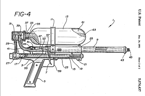 Image: After the toy’s debut, the toy’s mechanism would be further improved, based on a 1992 patent that used air pressure instead of water pressure.