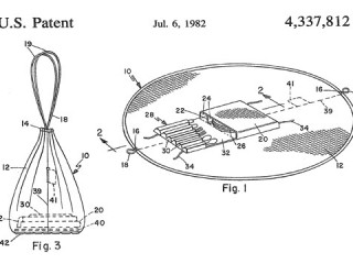 patent images of pinic bag and tablecloth combined together