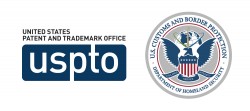 USPTO标志和美国海关与边境保护局印章