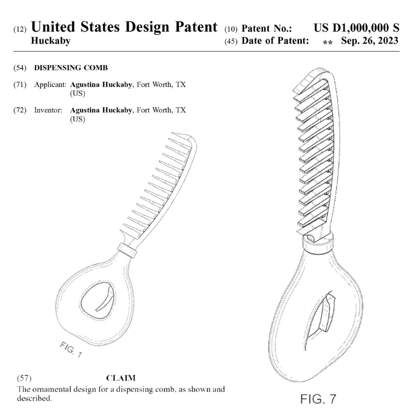 Design patent 1 million